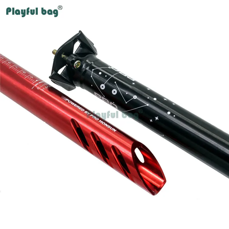 Bolsa juguetón tubo de asiento de bicicleta ligero tubo de asiento de bicicleta de montaña CNC aleación de aluminio varilla colorida 27,2mm 30,8mm 31,6mm FA04 - imagen 4