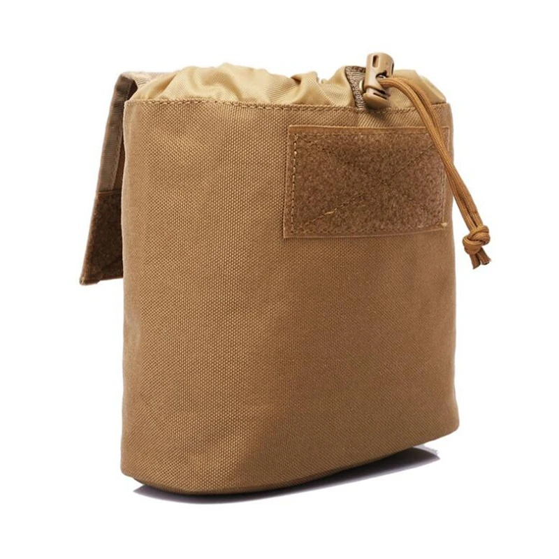 Bolsa de basura táctica Molle para recuperación de munición, bolsa de cintura para herramientas plegables AR 15 M4 M16 AK47, Airsoft EDC para caza - imagen 3