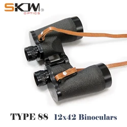 Binoculares militares SKWoptics 12x42, Bak4, potentes, impermeables, retícula, Mil-dot