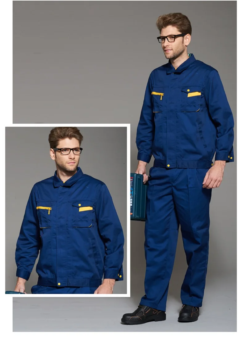 Mono de trabajo para hombre y mujer, uniformes de trabajo, ropa de trabajo mecánica, monos para sitio de construcción, trajes de soldadura, mecánico de coche de talla grande - imagen 4