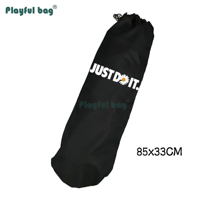 Playful Bag-Mochila De doble balancín para monopatín, bolsa individual de doble correa, patrón de moda Oxford, bolsa de almacenamiento de tela impermeable AMB12 - imagen 3