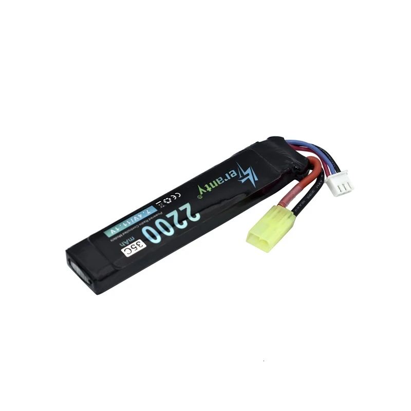Pistola de agua eléctrica con batería Lipo 2S, 7,4 V, 2200mAh, 35C, para AKKU Mini, Airsoft, BB, pistolas de aire, piezas de juguete RC 452096 - imagen 4