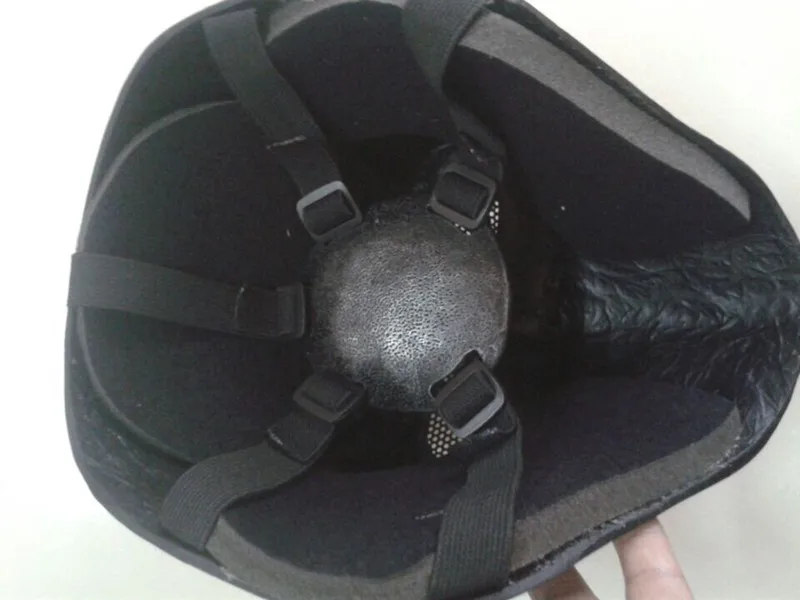 Máscara facial de fibra de vidrio, Airsoft, Paintball, película, fiesta de disfraces espeluznante, Cosplay, casco de Halloween, negro - imagen 4