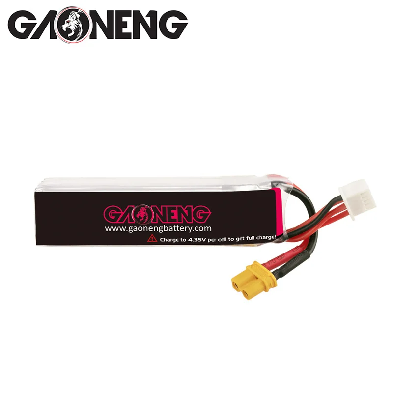 1-5 uds GAONENG GNB 720mAh 4S 15,2 V HV batería recargable XT30U-F enchufe 100C/200C para RC Tinywhoop FPV Kit de marco Dron de carreras - imagen 4