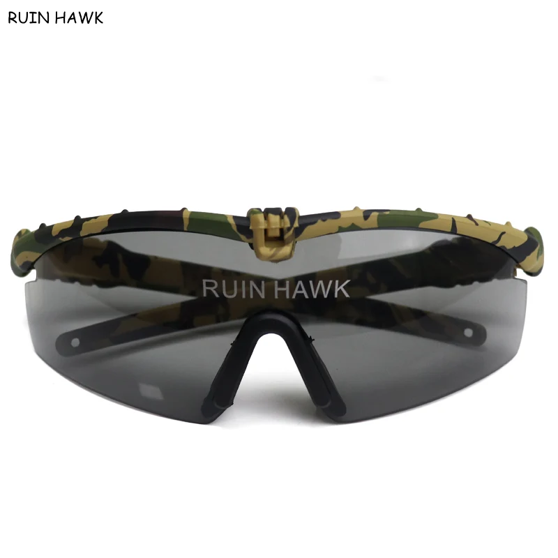 Gafas deportivas polarizadas para hombre, gafas de sol para ciclismo al aire libre, pesca, gafas militares tácticas para tiro, gafas de caza al aire, 4 lentes - imagen 4