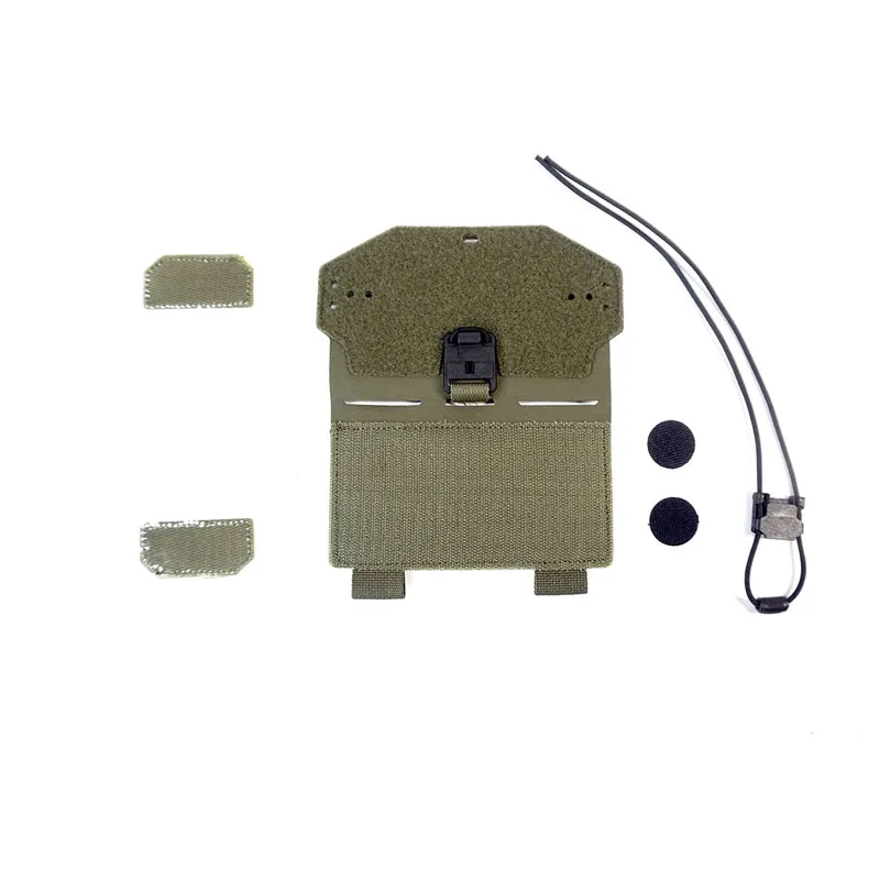 Accesorio de Panel frontal de chaleco táctico, bolsa de teléfono móvil Universal, bolsa de administración, bolsa de pecho para FC - imagen 3