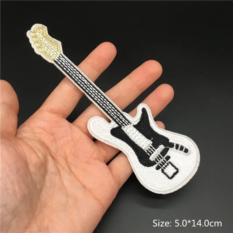 Parches bordados para auriculares de discoteca y música para ropa, apliques de rayas, insignia, decoración de costura, pegatina para ropa, parche para planchar DIY - imagen 5