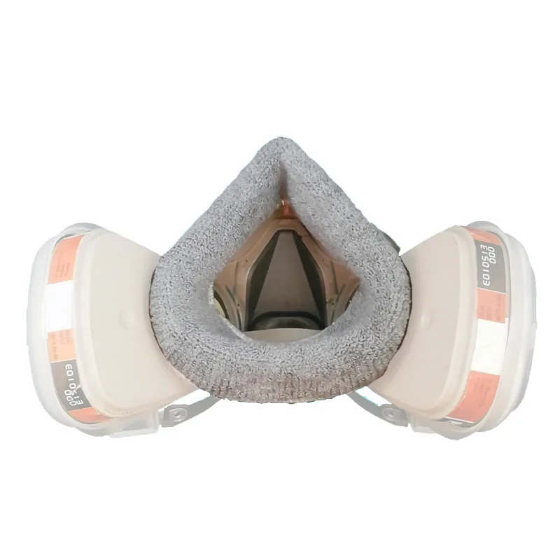 Funda protectora antisudor para mascarilla 7502, funda de algodón hecha a mano, toalla para el sudor, mejora la comodidad de uso, 6200 - imagen 3