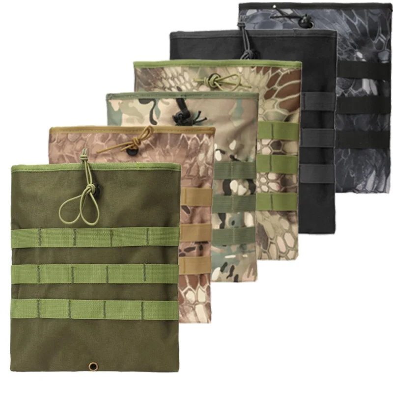 Ventilador de caza de nailon Molle, cintura táctica, Camuflaje, textura de Pitón, accesorio, hervidor de almacenamiento, bolsa de reciclaje - imagen 2