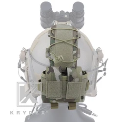KRYDEX-Paquete de batería de contrapeso táctico MK2, caja de batería de GPNVG-18 para sistema de retención de almacenamiento de accesorios de casco de combate