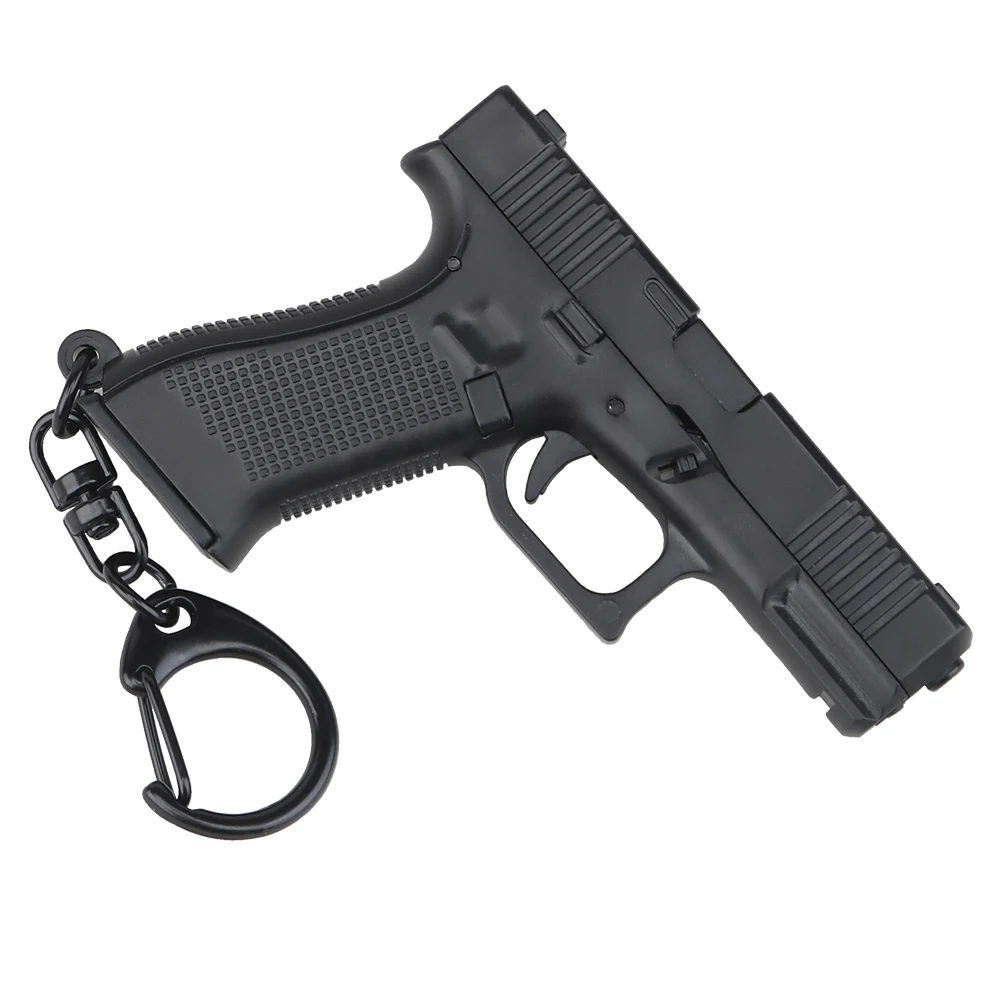 Llavero táctico con forma de pistola Glock 45, Mini llavero G45, modelo de plástico, soporte portátil, decoraciones para armas - imagen 4