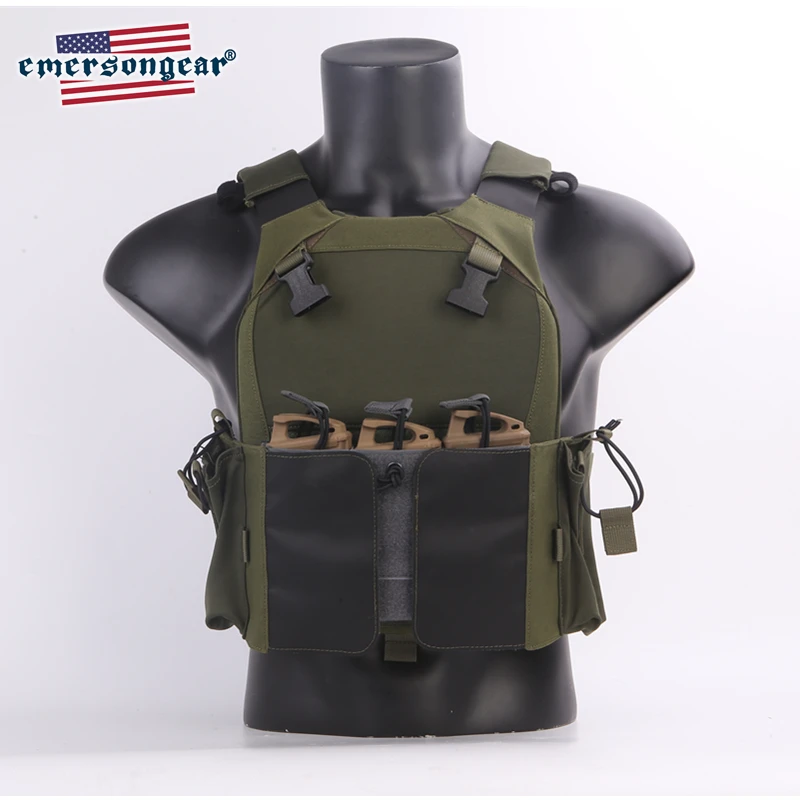 Emersongear, bolsa para revista, Panel de bucle, bolsa Triple M4 Mag para LVMBAV PC, accesorio de chaleco táctico, equipo de caza - imagen 4