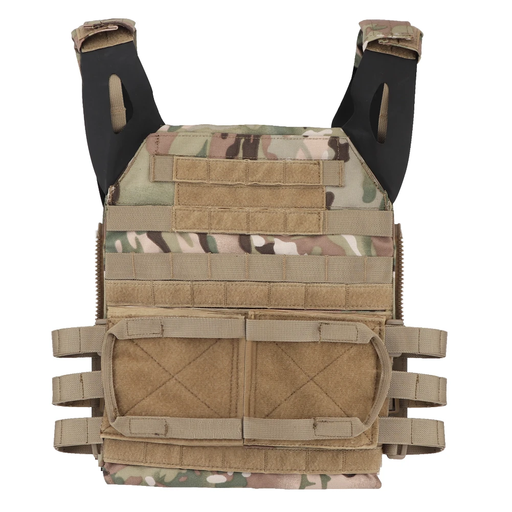 Chaleco táctico JPC 2,0, placa de Panel MOLLE frontal desmontable, Triple bolsa para revistas, configuración, cremallera, nailon, Airsoft, accesorios de caza - imagen 4