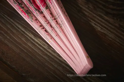 Abanico de baile de madera plegable para mujer, abanico de flores, de mano, estilo español - imagen 3