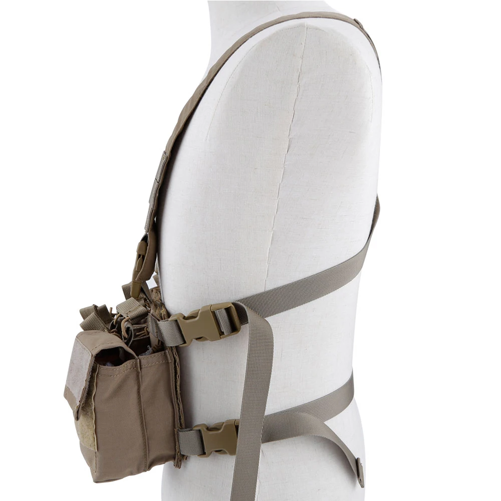 Ejército táctico D3 aparejo de pecho chaleco portador armadura arnés Rifle pistola revista bolsa CRX accesorios de equipo de caza 5,56 7,62 - imagen 3