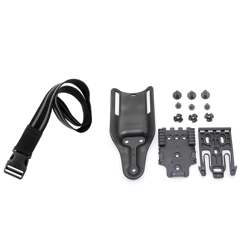 Correa táctica para pierna, sistema de bloqueo rápido para GL 17 M9, adaptador de plataforma para funda de pistola con equipo de caza QLS 19 22 - imagen 5