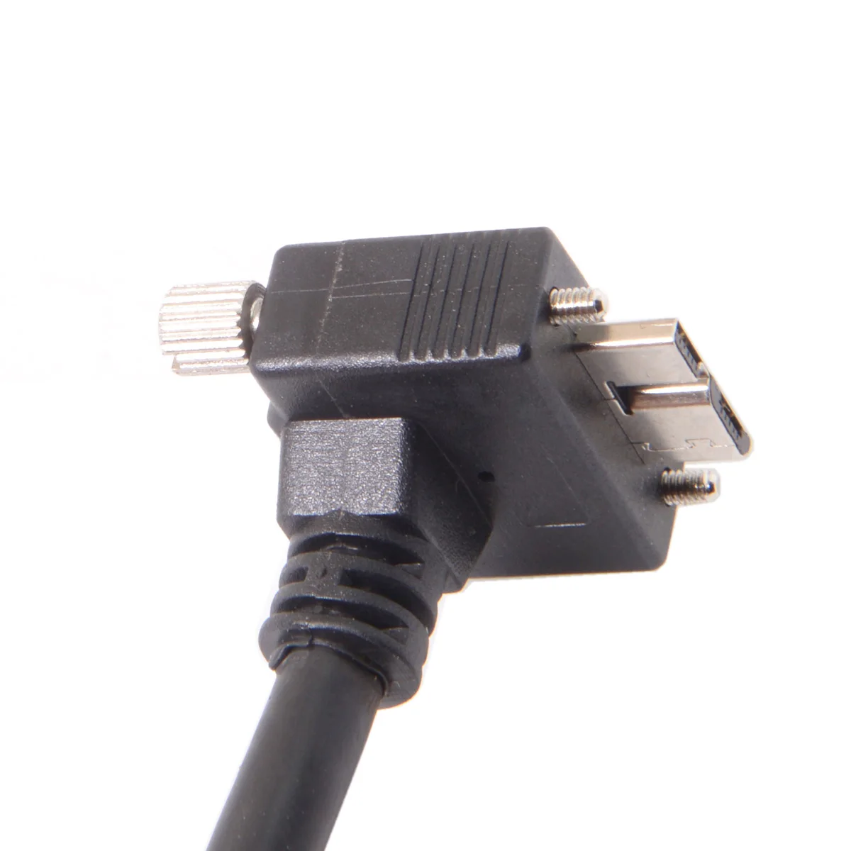 CY Micro USB Tornillo de montaje 90 grados hacia abajo, Cable convertidor de Cable de datos a 3,0, para Cámara Industrial 1,2 m, 4 pies, 3m, 5m - imagen 5