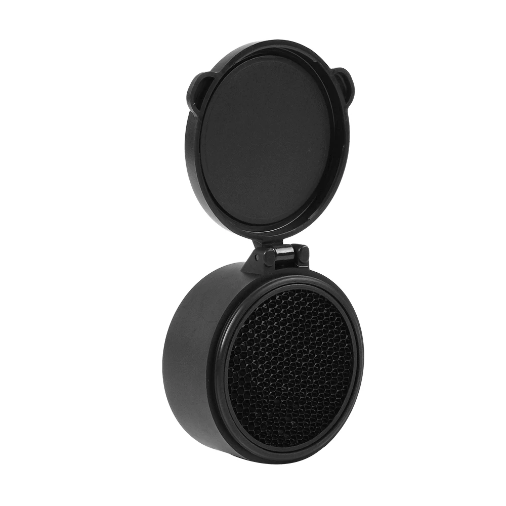 Marcool-Tapas de lente táctico KillFlash para Rifle de caza, visor óptico de 44mm, 50mm, 56mm, parasol, malla de panal, cubierta abatible - imagen 4