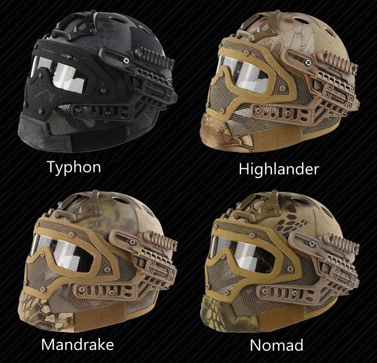Casco en estilo camuflaje