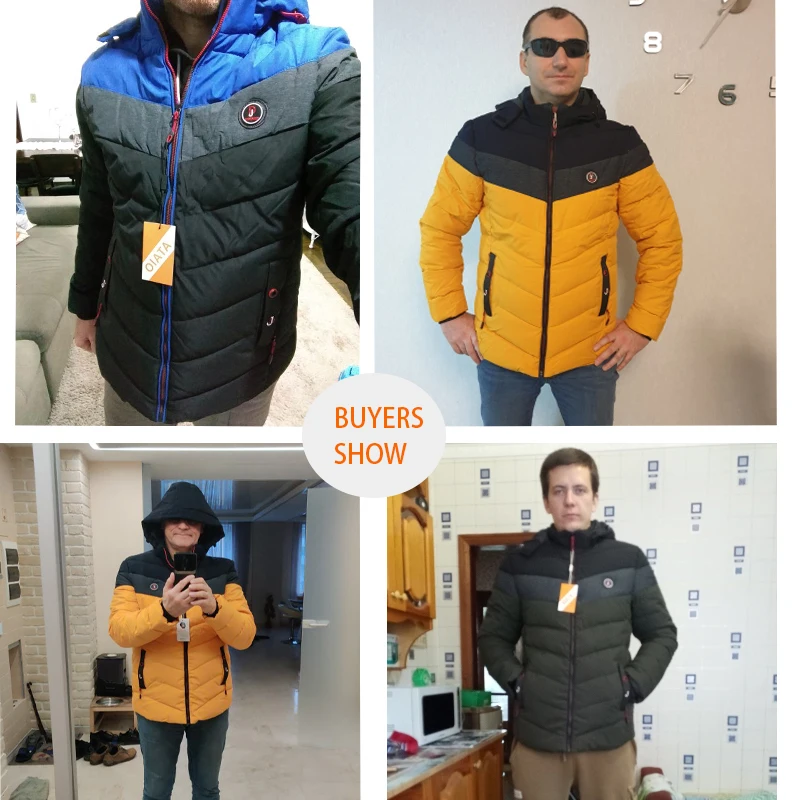 Chaqueta impermeable gruesa para hombre, Parkas cálidas para exteriores, abrigo de invierno, sombrero a prueba de viento, rompevientos, ropa de camping y senderismo - imagen 3