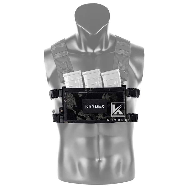 KRYDEX-chasis táctico MK3 MK4 de Micro lucha para caza, chaleco portador de placa de aparejo de pecho al aire libre, placa de Panel frontal estilo Spiritus - imagen 3