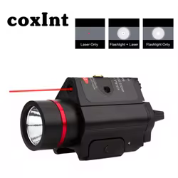 Linterna táctica láser rojo con control remoto para riel Glock