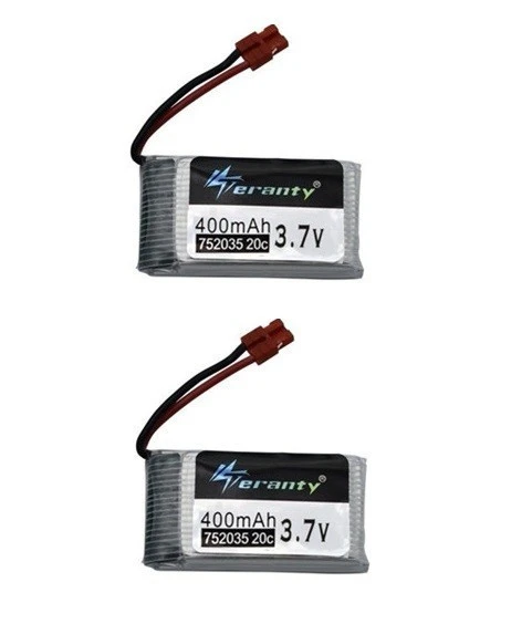 Batería Lipo de 3,7 V y 400mah para Dron teledirigido, cargador recargable de 3,7 v para SYMA X15, X5A-1, X15C, X15W - imagen 4