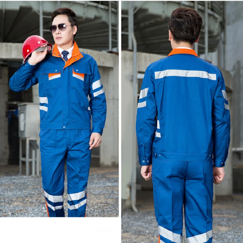 Hola visión Monos reflectantes administración de carretera construcción rescate en carretera jardín uniformes municipales trajes de trabajo de saneamiento - imagen 3