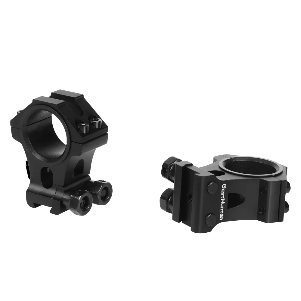 WestHunter-montura para mira telescópica de cola de milano, anillos táctiles ópticos de 11mm, compatible con riel de 25,4/30mm de diámetro, proceso CNC completo - imagen 2