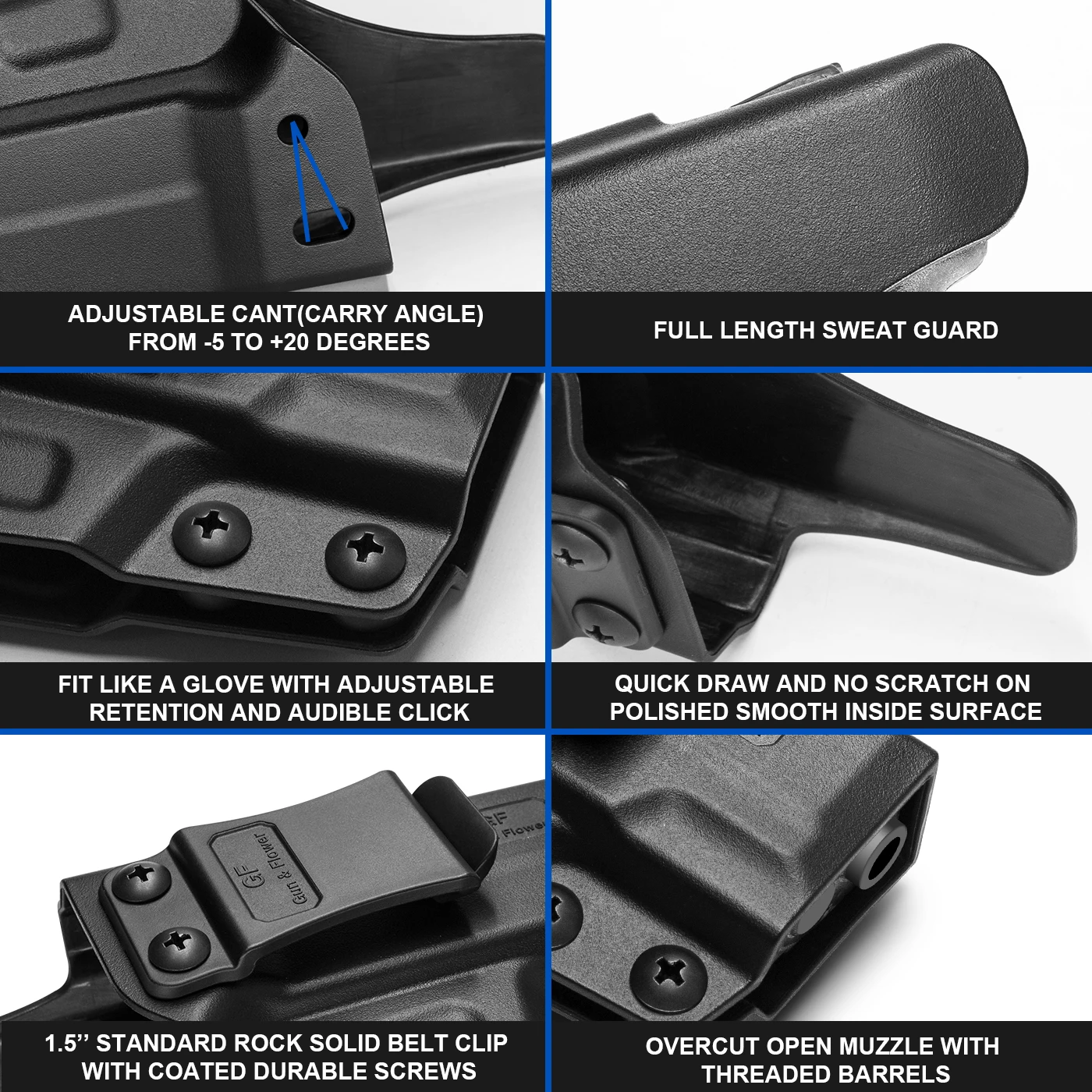 Funda IWB Glock 43/43X de polímero para mano derecha - imagen 3