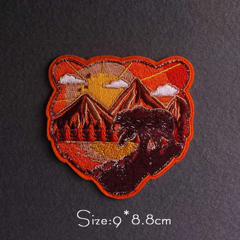 Parche desierto, parches bordados de montaña para ropa, parche de viaje de aventura, parches para planchar en ropa, pegatinas con apliques - imagen 4