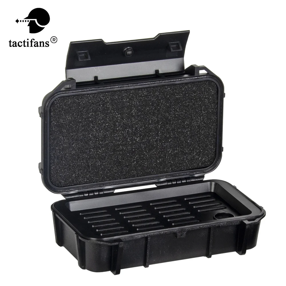 Caja de almacenamiento táctica ABS EDC, estuche impermeable de doble capa, equipo sellado de espuma de seguridad para explorar Paintball de tiro portátil - imagen 2