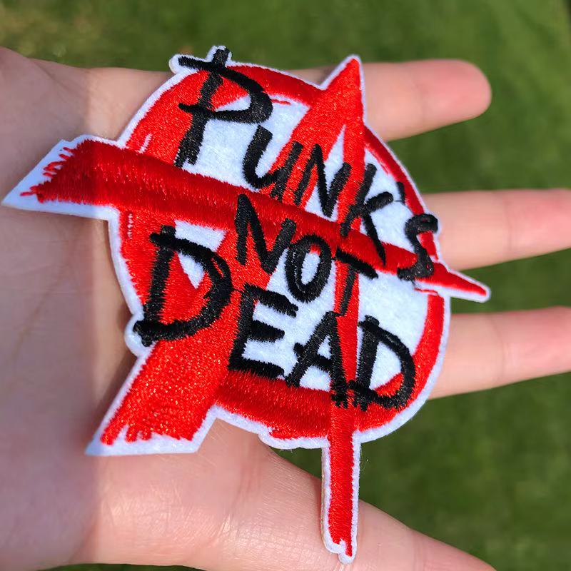 Prajna parches bordados para ropa, insignias a rayas, accesorios de bricolaje, Punk - imagen 4