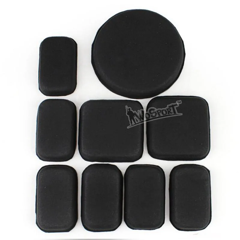 Almohadillas protectoras de EVA para casco táctico, almohadillas de suspensión de repuesto para FAST/ACH/MICH/motocicleta Airsoft, para caza, 19 unids/set por juego - imagen 3