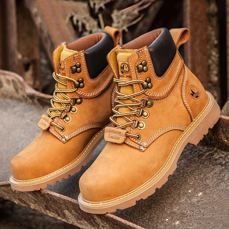 Zapatos de senderismo impermeables y transpirables para hombre y mujer, botas de caza de cuero táctico, botas de nieve, zapatillas de piel, zapatos de Trekking al tobillo - imagen 4