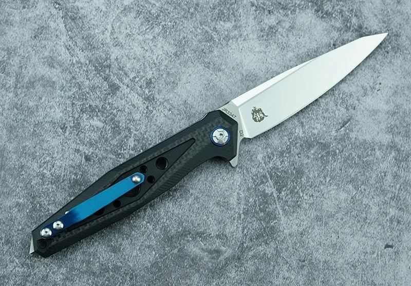 LEMIFSHE JR3347 cuchillo plegable D2 con fibra de carbono EDC outdoor - imagen 3