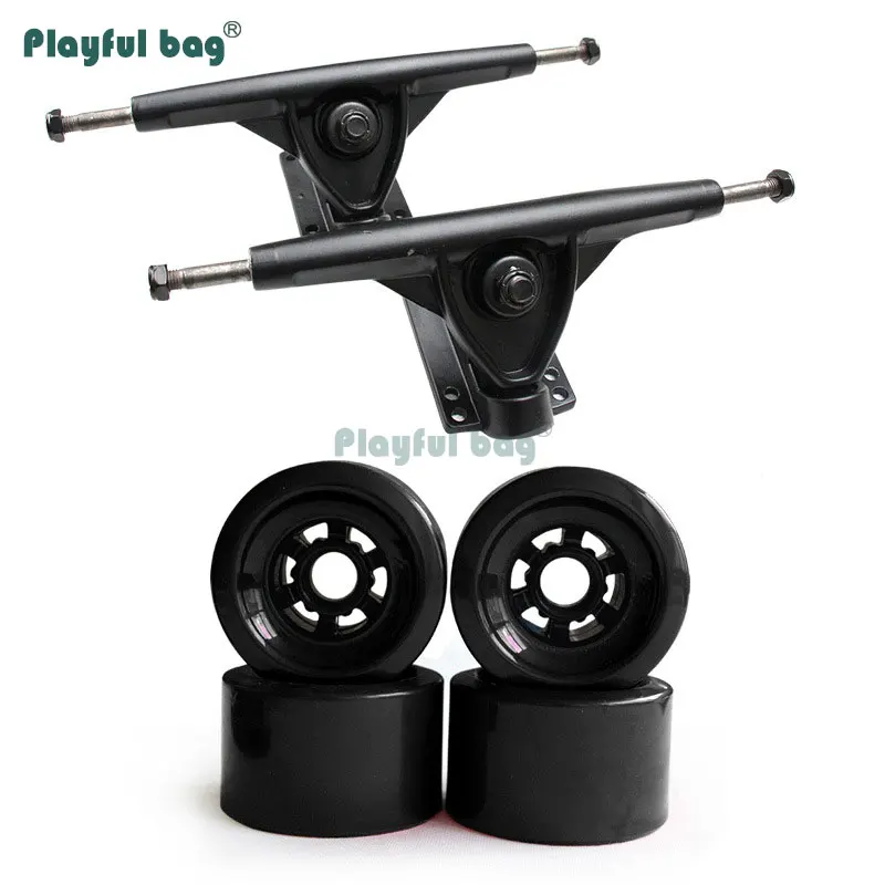 Bolsa juguetona para monopatín, camiones de 7 pulgadas con ruedas de PU de 83mm, accesorio para monopatín, camiones de buena calidad, AMA60 - imagen 4