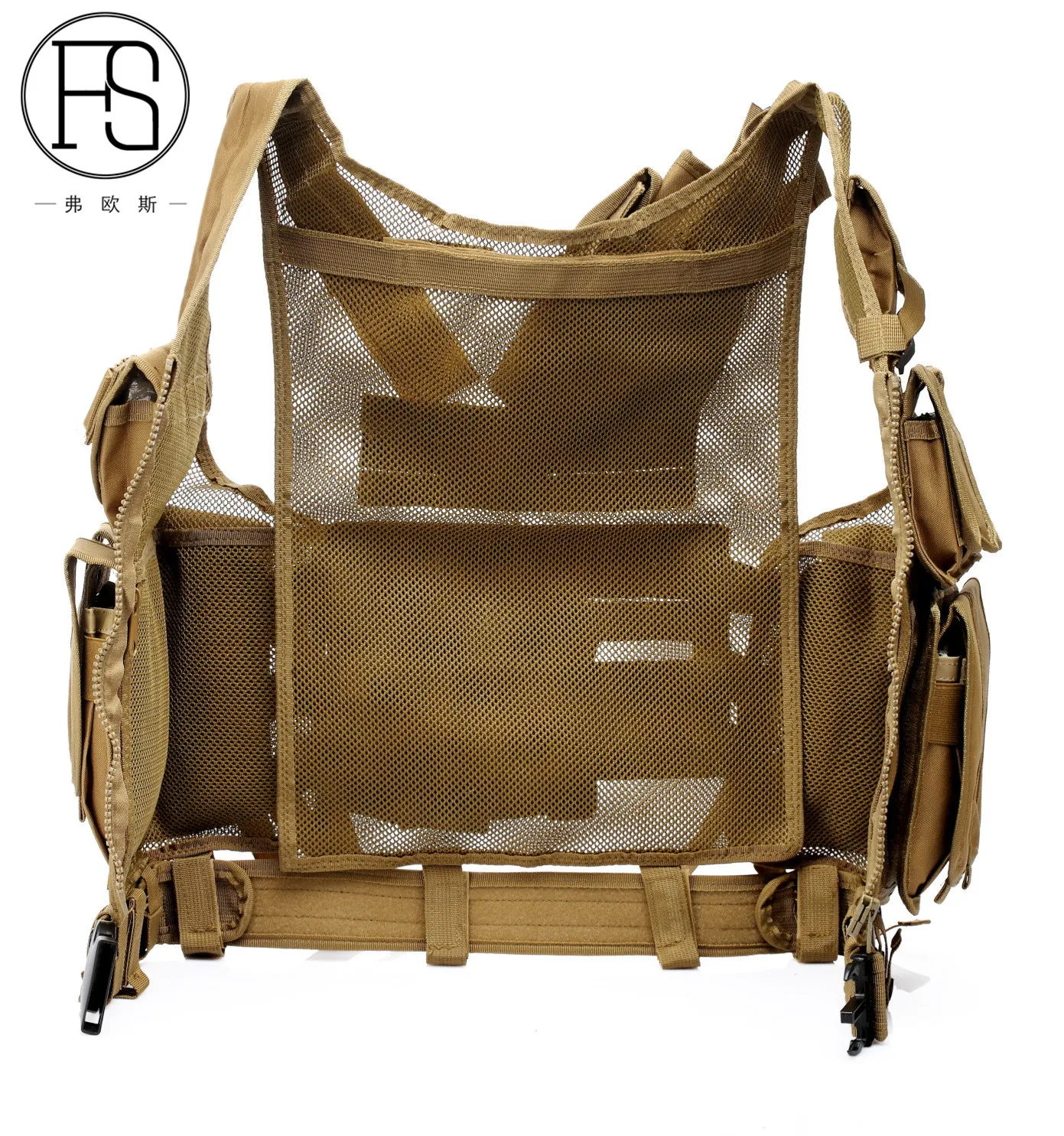 Armadura de cuerpo táctica de caza, chaleco de tela de nailon ajustable, combate del Ejército, tiro al aire libre, Airsoft, Paintball, protector - imagen 5