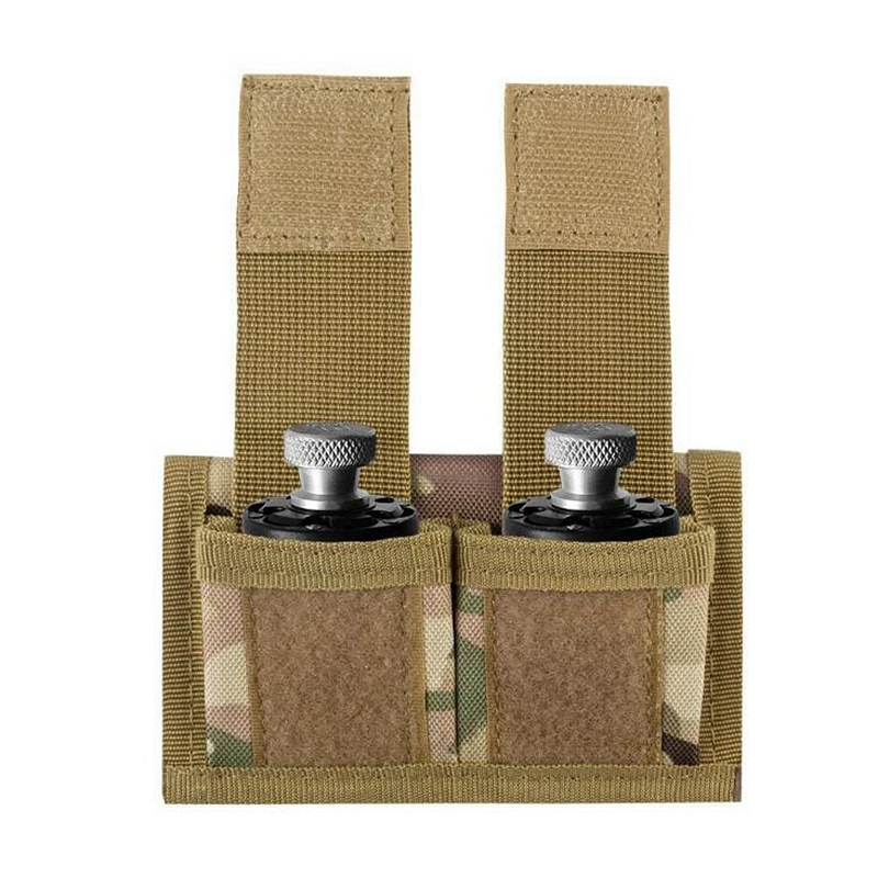 Bolsa táctica Molle para revólver de caza, bolsa de cinturón de cargador de doble velocidad, compatible con 22 Mag 32 38 357 41 44 - imagen 4