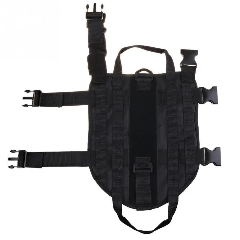 Arnés táctico militar transpirable para entrenamiento de perros, chaleco de caza, ropa, S-XL, mango de servicio, sistema de rodamiento de carga, nailon, Molle - imagen 5