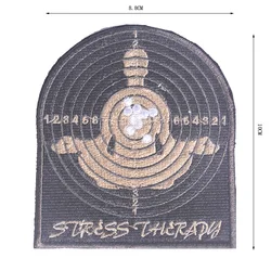 Parche táctico bordado Stress Therapy ISAF para uniforme militar