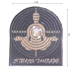 Parche bordado de STRESS THERAPY US ISAF, Parche de grupo del Ejército, aplique táctico, emblema, insignias