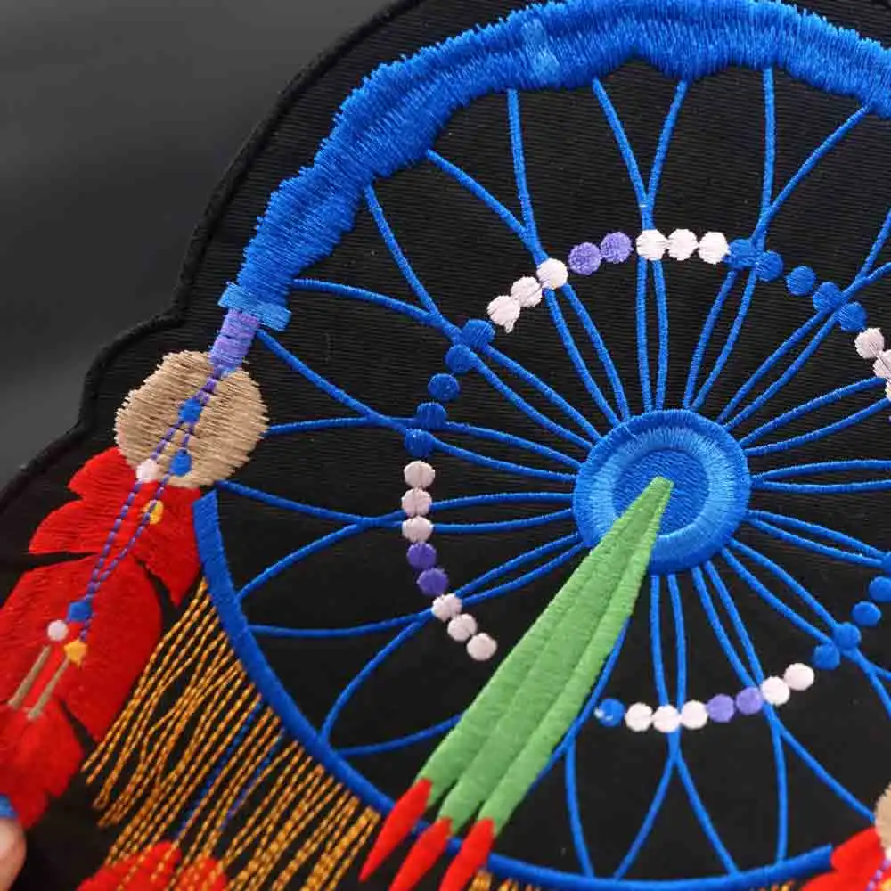 Parche de motocicleta indio bordado atrapasueños, pegatinas de ropa de estilo étnico, accesorios de ropa, insignia - imagen 4