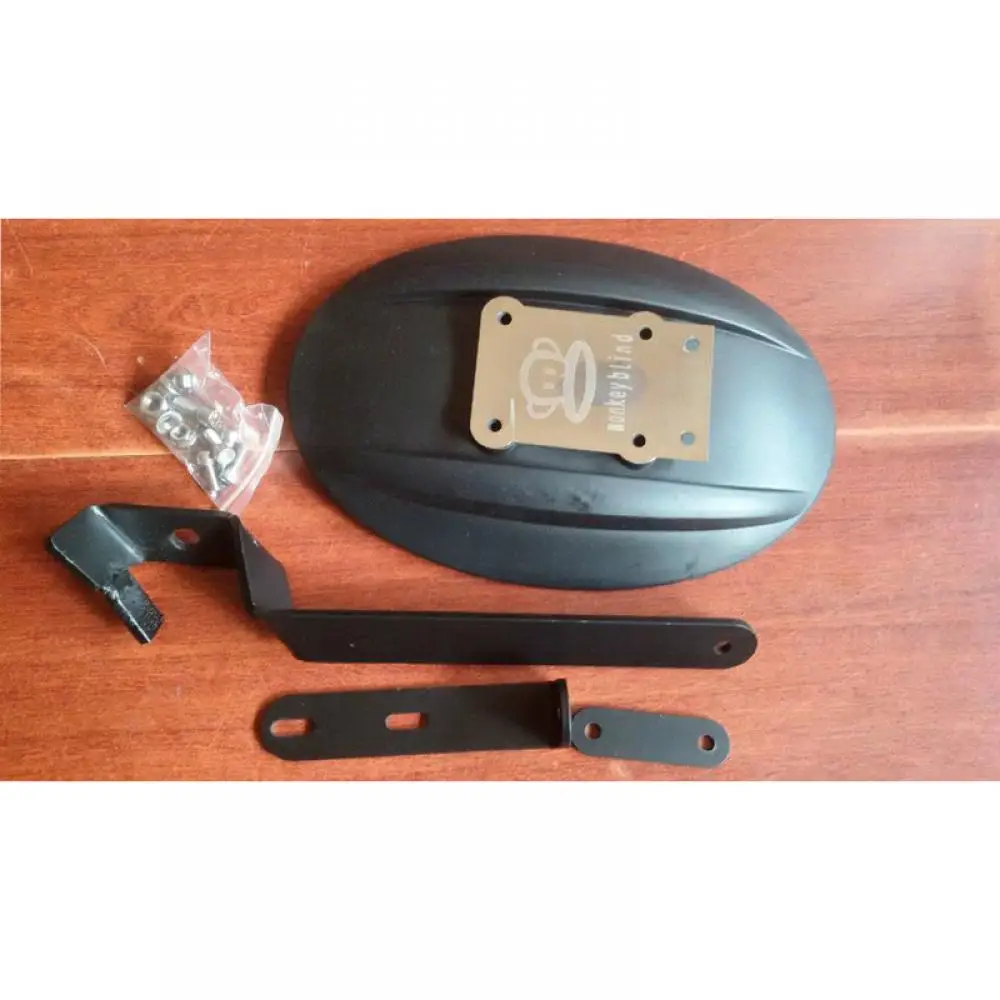 Cubierta de plástico para rueda trasera de motocicleta, guardabarros, protector contra salpicaduras con soporte - imagen 2