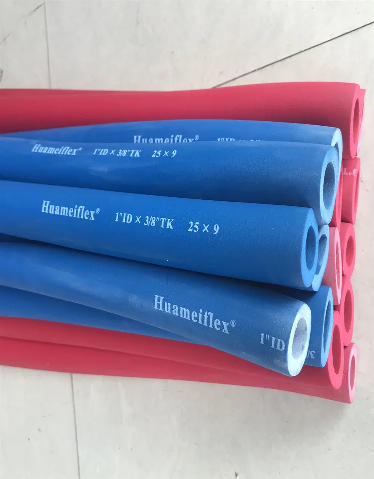 Tubo de goma de espuma de esponja, aislamiento térmico, PPR, diámetro interno de 16/19mm * 9mm de espesor, 1,8 M, rojo y azul - imagen 5