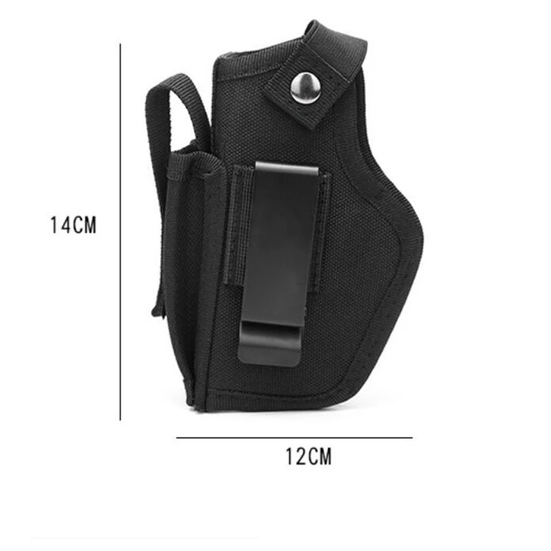 Funda de pistola táctica de nailon para caza al aire libre, combinación Universal para mano izquierda y derecha, Glock 17 19 USP - imagen 4
