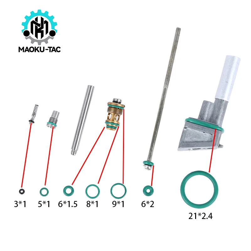 Válvula de aire táctica para arma Airsoft, herramienta de eliminación de carga de cargador GBB, accesorios de caza al aire libre, juego de anillo O de goma de flúor - imagen 3