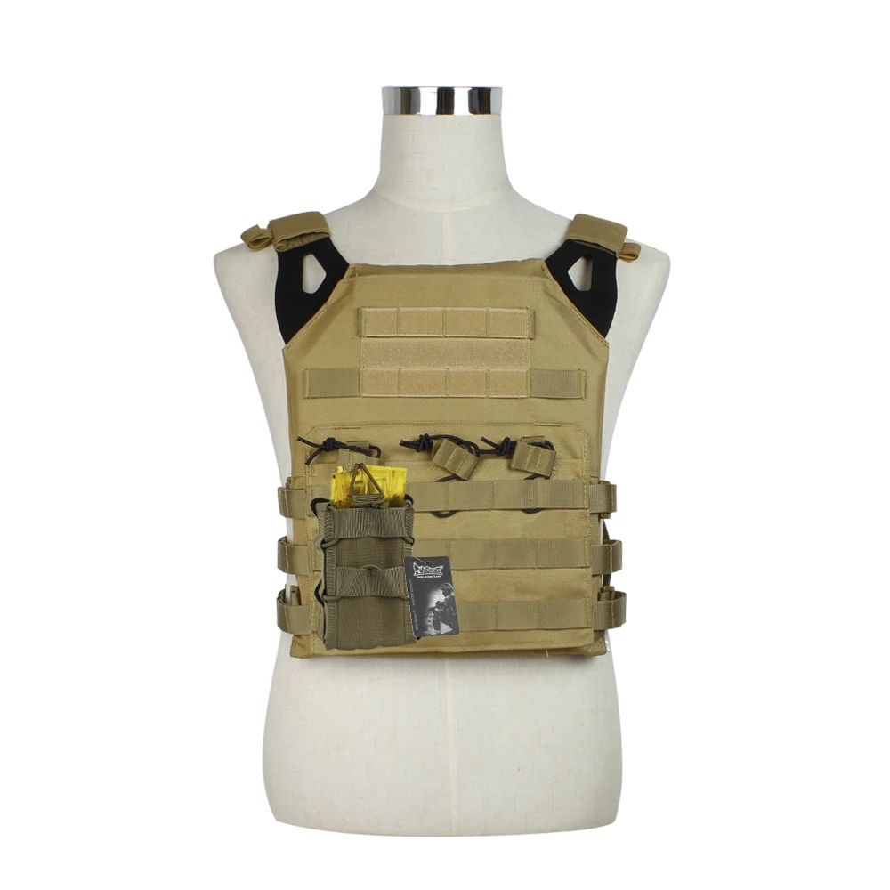 Chaleco táctico JPC Molle de 2 piezas, bolsa militar para una sola revista, Airsoft, chaleco de caza, equipo, accesorios de juego de Paintball - imagen 3