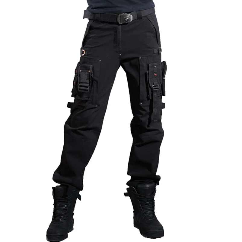 Force-monos con múltiples bolsillos para hombre y mujer, pantalones Cargo para exteriores, senderismo, Camping, ropa de trabajo - imagen 3