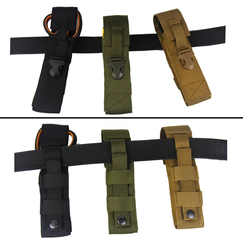 Molle-bolsas para linterna, bolsa táctica para revistas, Airsoft, soporte para linterna, funda para caza al aire libre, Camping - imagen 5